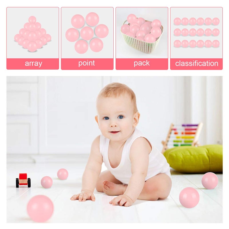 TRENDBOX 100 Pink Ocean Ball (Ship from USA) for Babies Kids Children Birthday Parties Events Playground Games Pool - Image 5